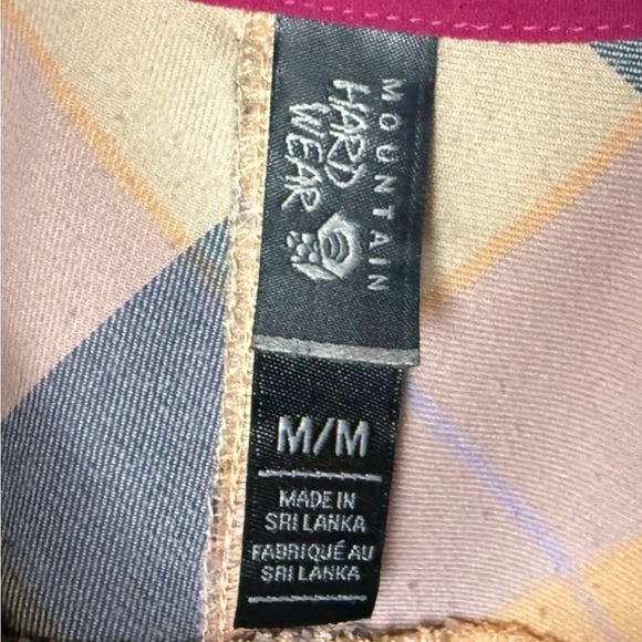 Mountain Hardwear Women's Shirt Size Medium Top Hooded Long Sleeves Plaid Casual - Picture 6 of 6